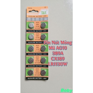 Pin nút áo mã lr1130 t&e