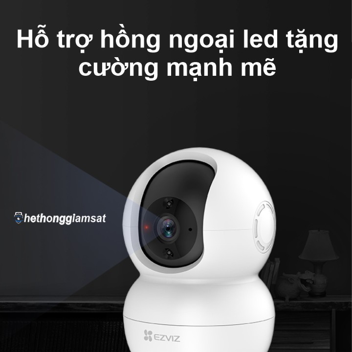 [Mã 253ELSALE hoàn 7% đơn 300K] [Cực Sốc] Camera Wifi Xoay 360 EZVIZ TY2 1080P 2MPX, Chính Hãng, Bảo Hành 24 Tháng