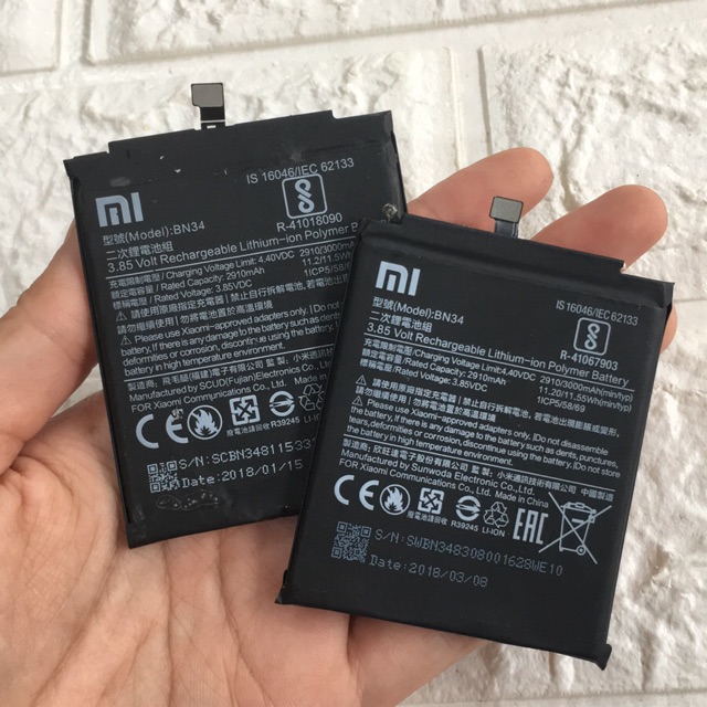Pin Xiaomi Redmi 5/ Redmi 5A BN34 Zin Hàng Cao Cấp