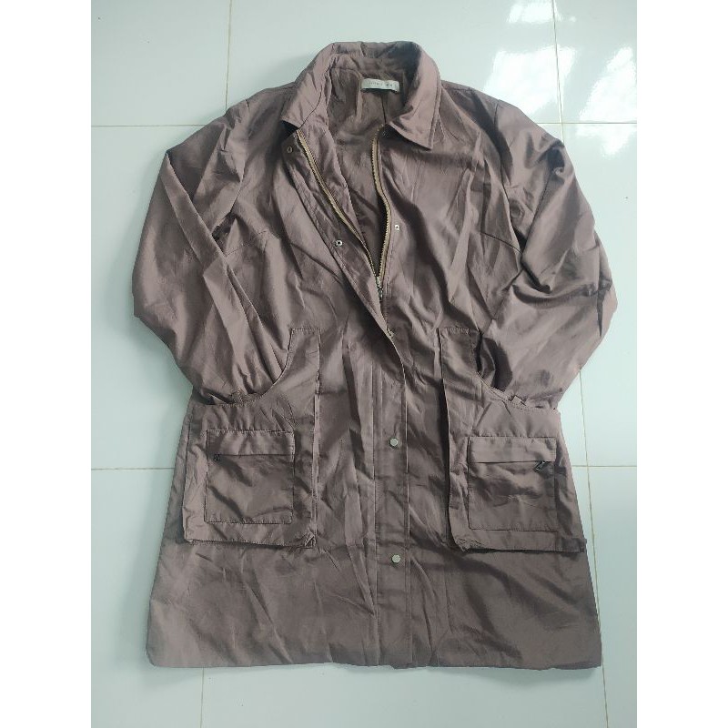 Áo khoác dù dáng măng tô < 53kg
