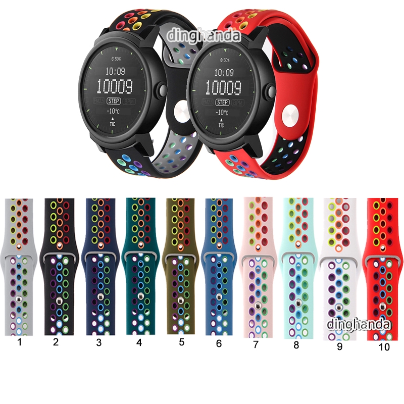 Dây Đeo Phụ Kiện Bằng Silicon 20mm Cao Cấp Dành Cho Đồng Hồ Thông Minh Ticwatch E Ticwatch 2