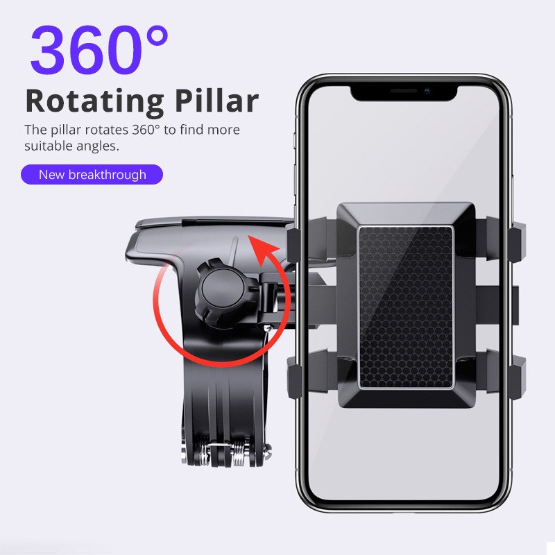 Giá Đỡ Điện Thoại Di Động Đa Năng Xay 360 Độ Chuyên Dùng Gắn Bảng Điều Khiển Ô Tô