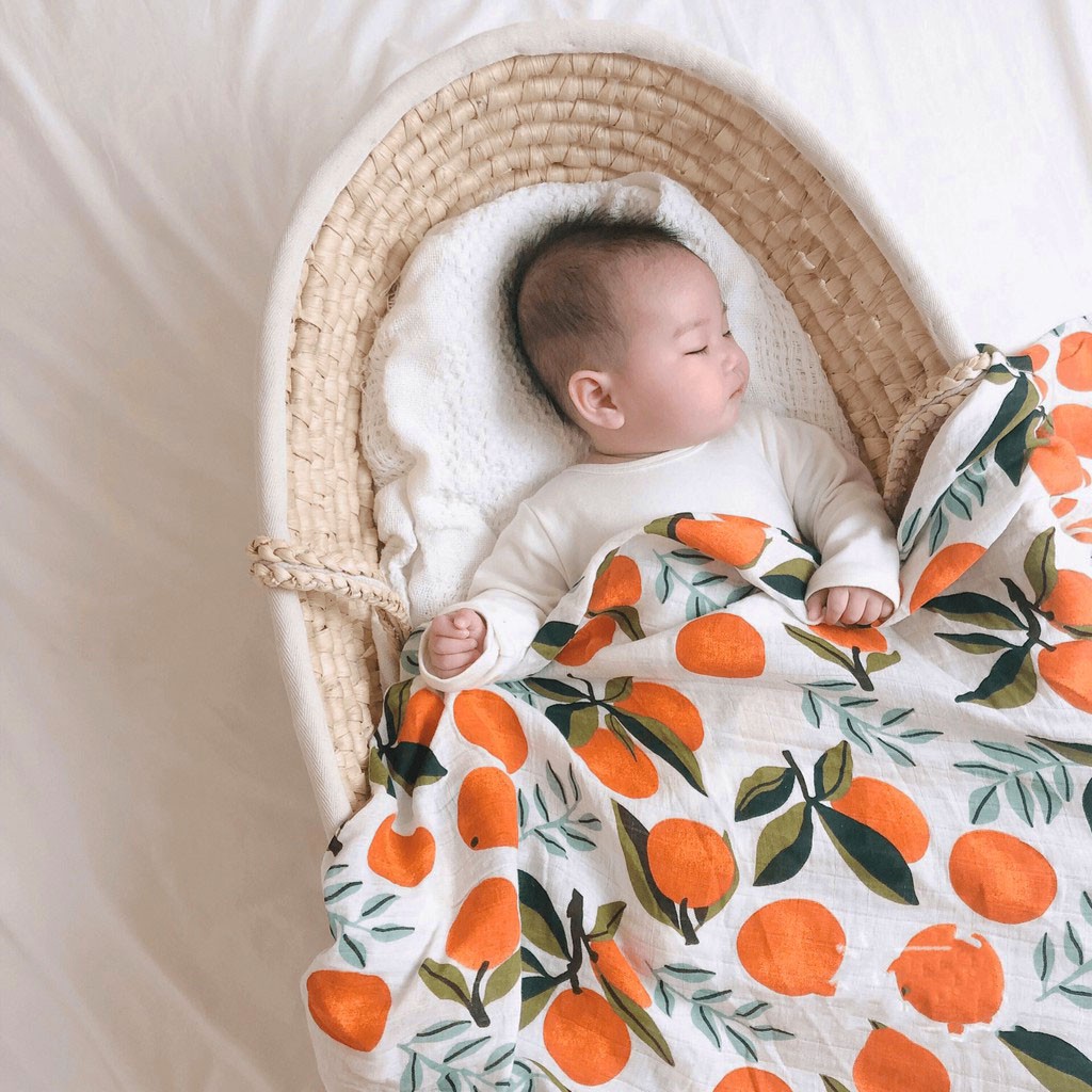 Khăn Xô Sợi Tre Đa Năng Nắng Của Mẹ chất Cotton Organic 2 lớp mềm mịn phù hợp làm chăn mỏng, khăn quấn bé 1m2x1m2 _CHAN