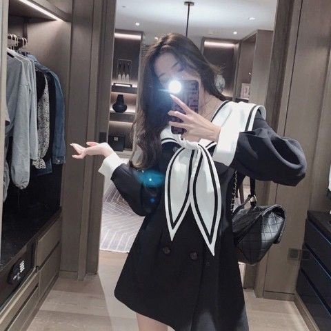 Đầm Cổ Thủy Thủ Phong Cách Pháp Thời Trang Cho Nữ Cỡ Lớn