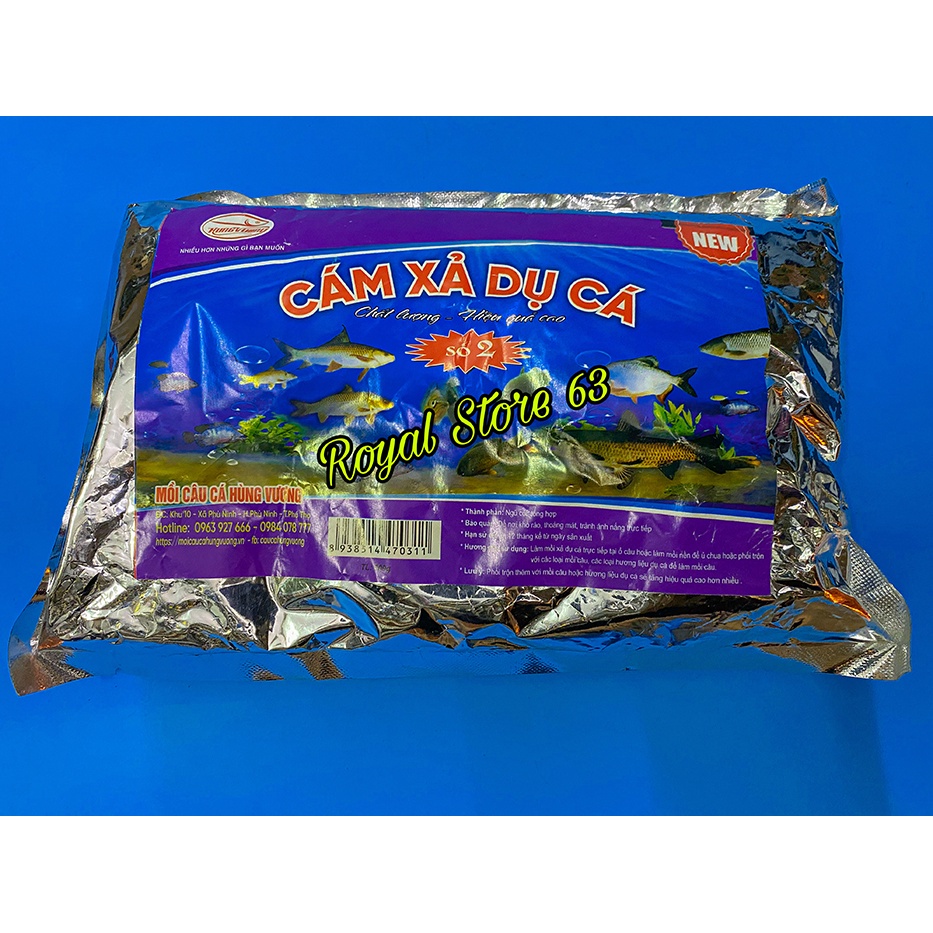 Cám Xả Dụ Cá Hùng Vương Số 2 (500gram)