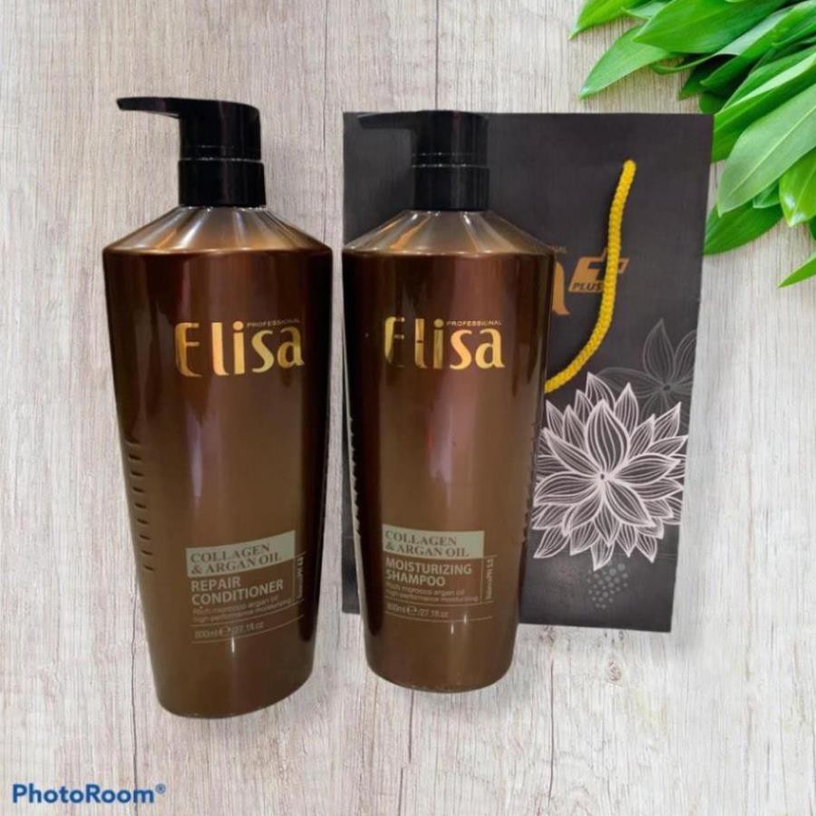 [ELISA] Lẻ Dầu Gội ELISA 500ML, Dầu Gội ELISA Collagen & Argan Oil dưỡng sinh, siêu phục hồi, lưu hương bền lâu