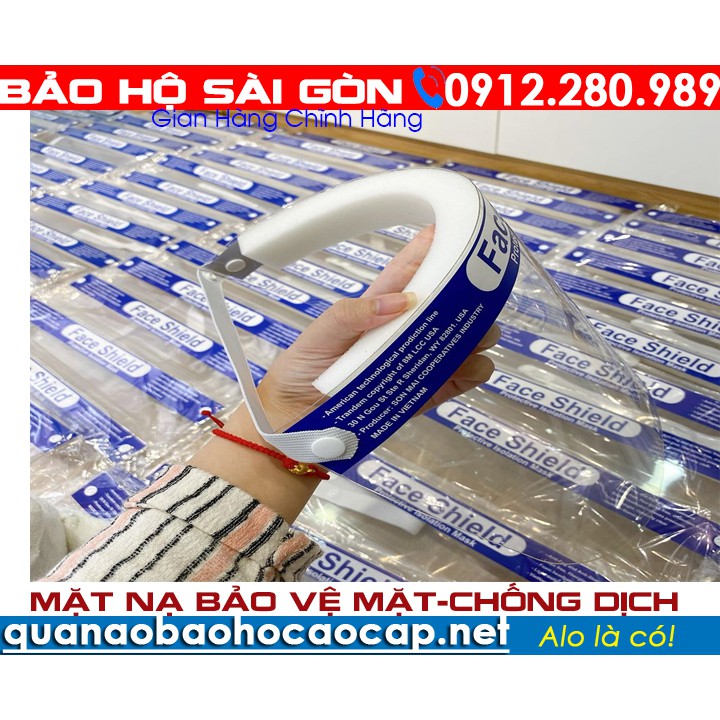 Tấm chắn chống giọt bắn trong suốt nhựa face shied hàng Việt Nam hình thật 100%