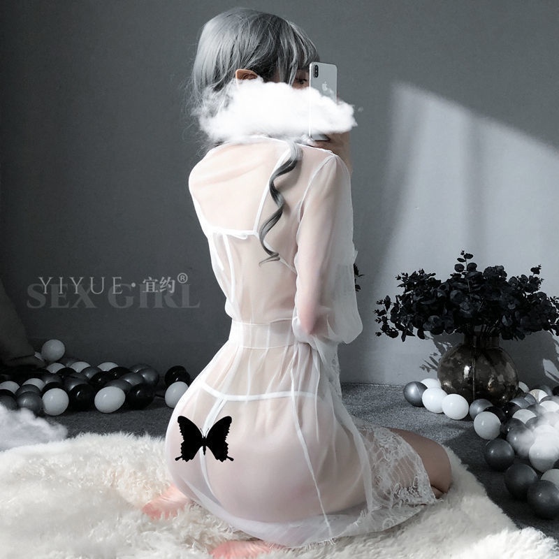 Bộ đồ lót Sexy thiết kế quyến rũ thời trang kèm áo choàng gợi cảm VN08 | BigBuy360 - bigbuy360.vn