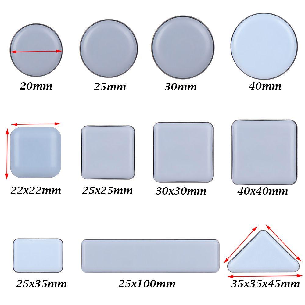Set 4 Miếng Đệm Chân Bàn / Ghế Sofa Tự Dính Chống Va Chạm Dễ Di Chuyển