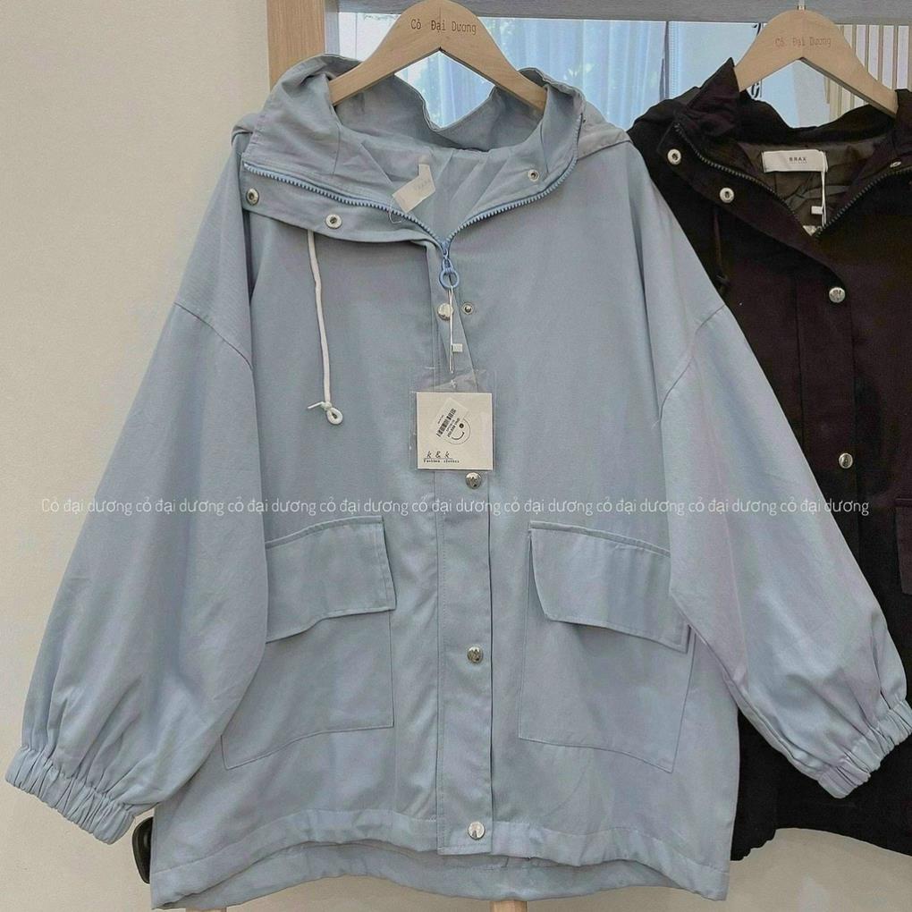 Áo khoát nữ đẹp da lộn 1 lớp phối túi cute cực chất-A855