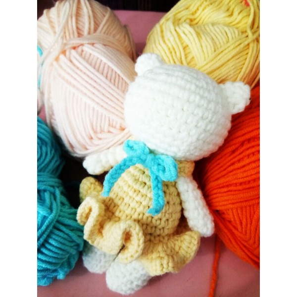 Gấu len mặc váy 🍋🍋