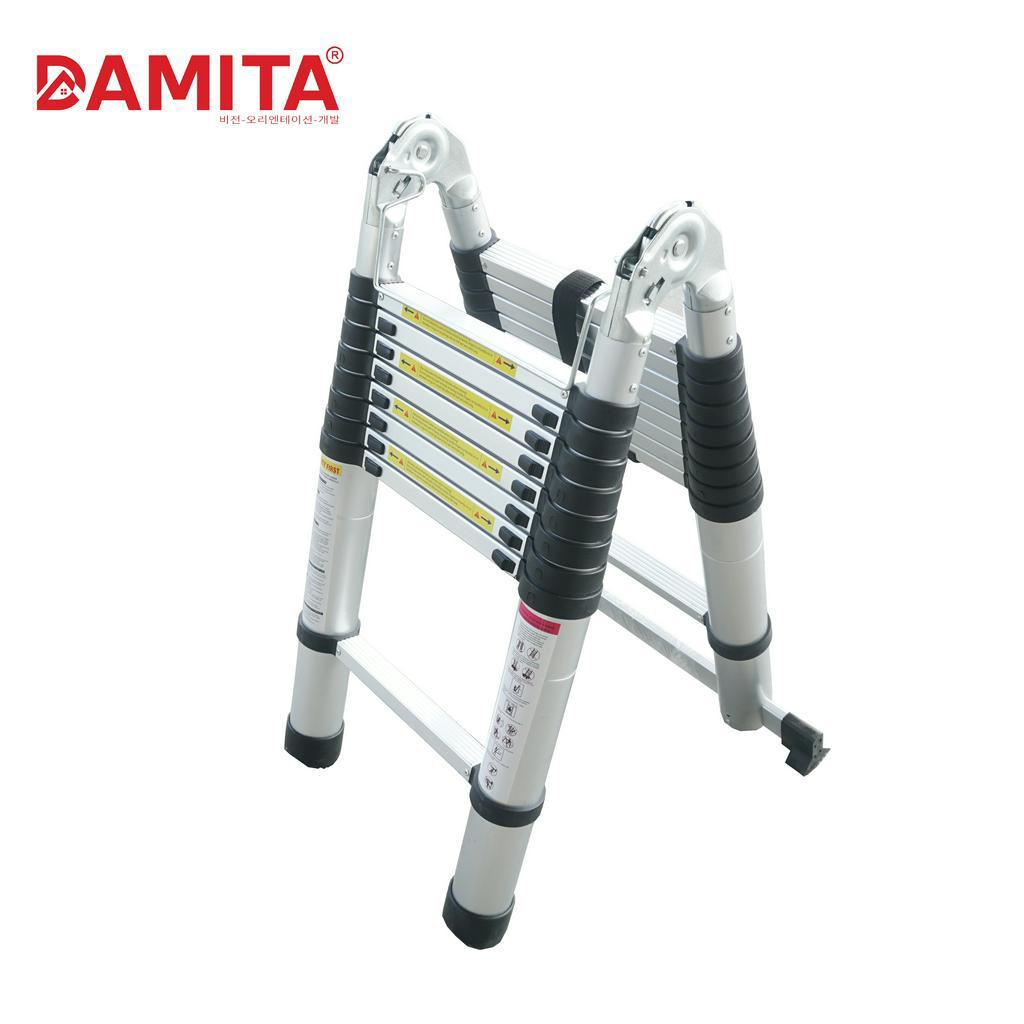 Thang rút đôi 3.8m 1.9+1.9 chữ A cao cấp hàn quốc ảnh thật video thực tế bảo hành 24 tháng