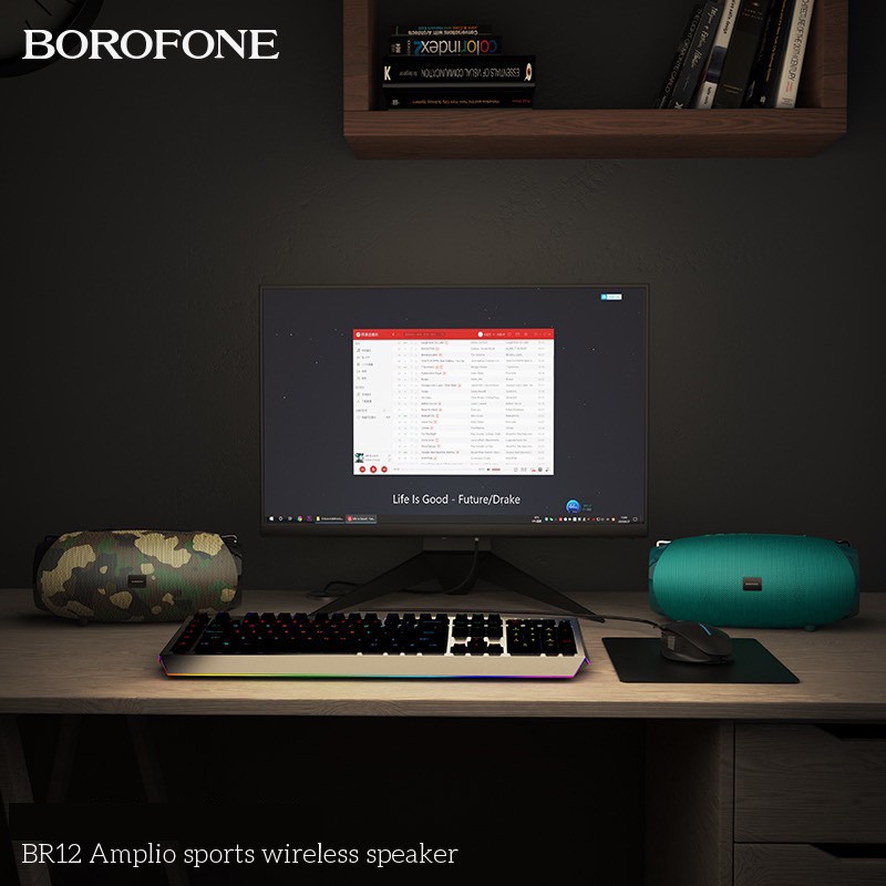 CHÍNH HÃNG Loa không dây thể thao Borofone BR12 Amplio