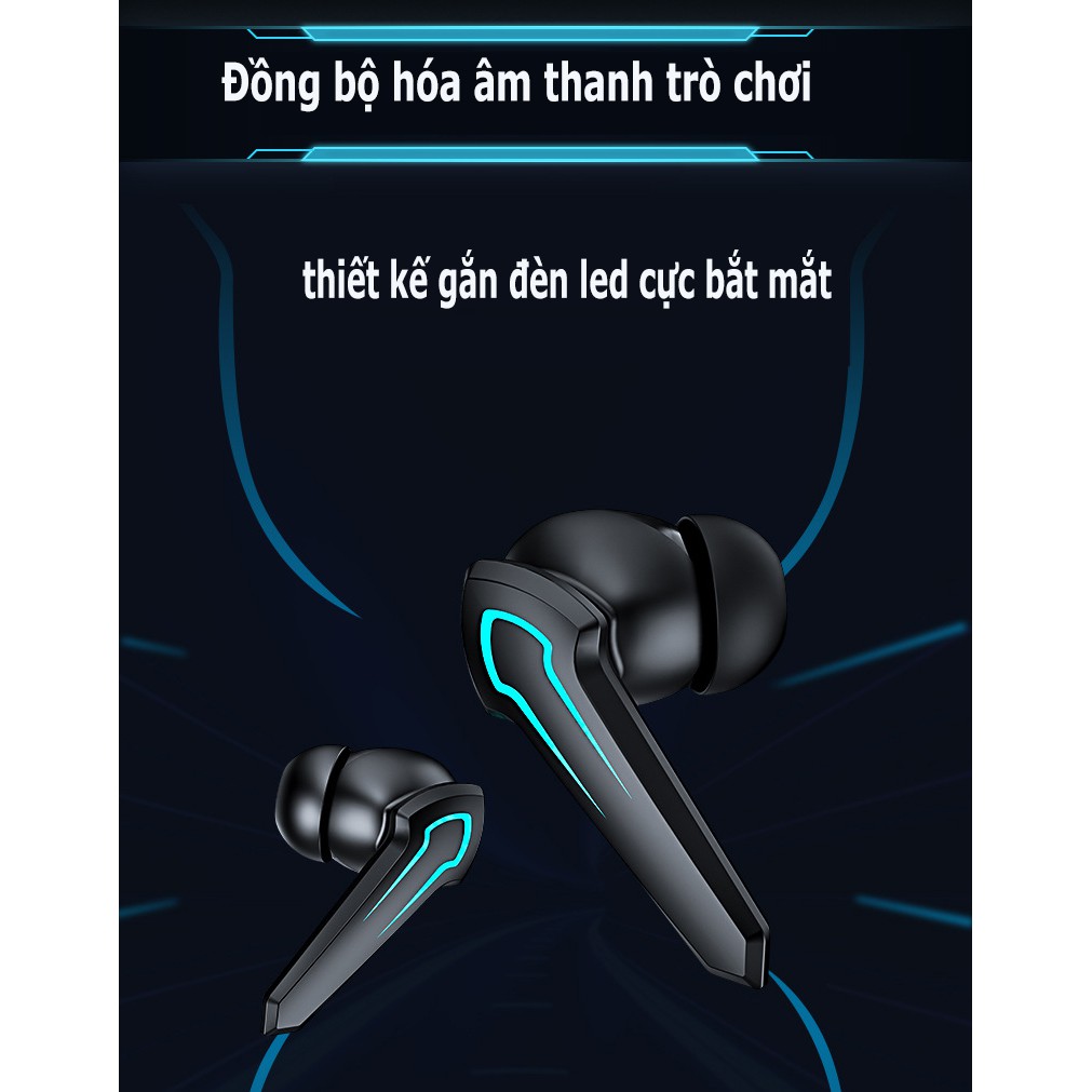 Tai nghe bluetooth 5.2 Gaming P30 dùng cho game thủ chơi game mobile,pc ,laptop âm thanh HIFI