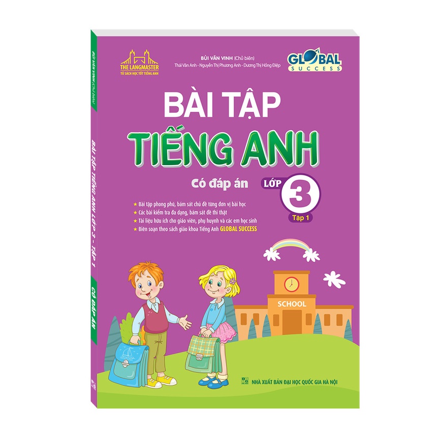 Sách- GLOBAL SUCCESS - Bài tập tiếng anh lớp 3 (có đáp án) - Bộ 2 Tập