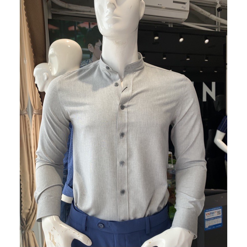 OWEN - Áo sơ mi dài tay OWEN SLIMFIT cổ tàu chất cafe 22731 | BigBuy360 - bigbuy360.vn