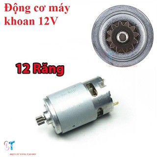 Động Cơ Máy Khoan Pin Siêu Khỏe R550-12V 12 Răng (Loại Xịn)