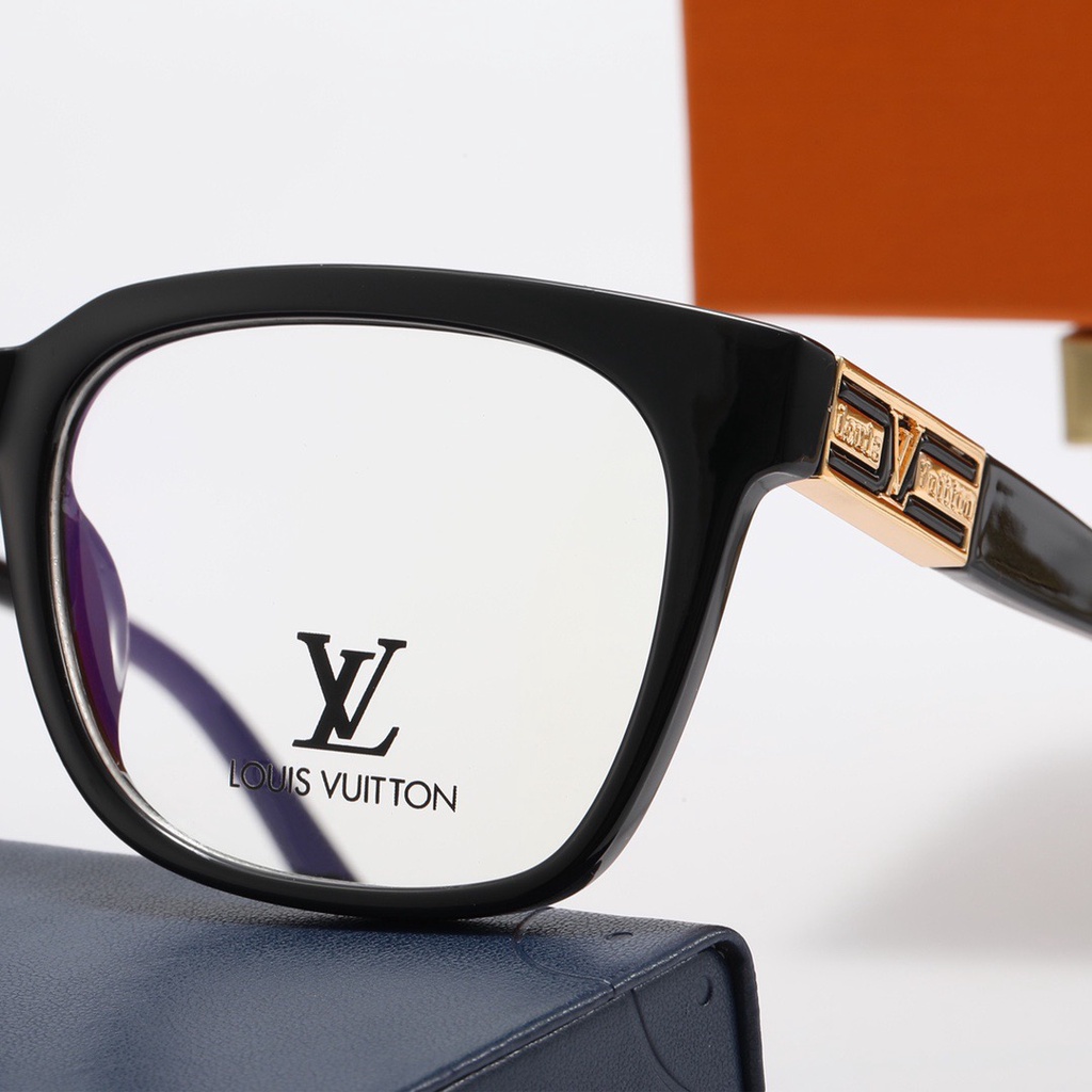 Kính Mắt Gọng Tròn Chống Ánh Sáng Xanh Phong Cách Louis Vuitton