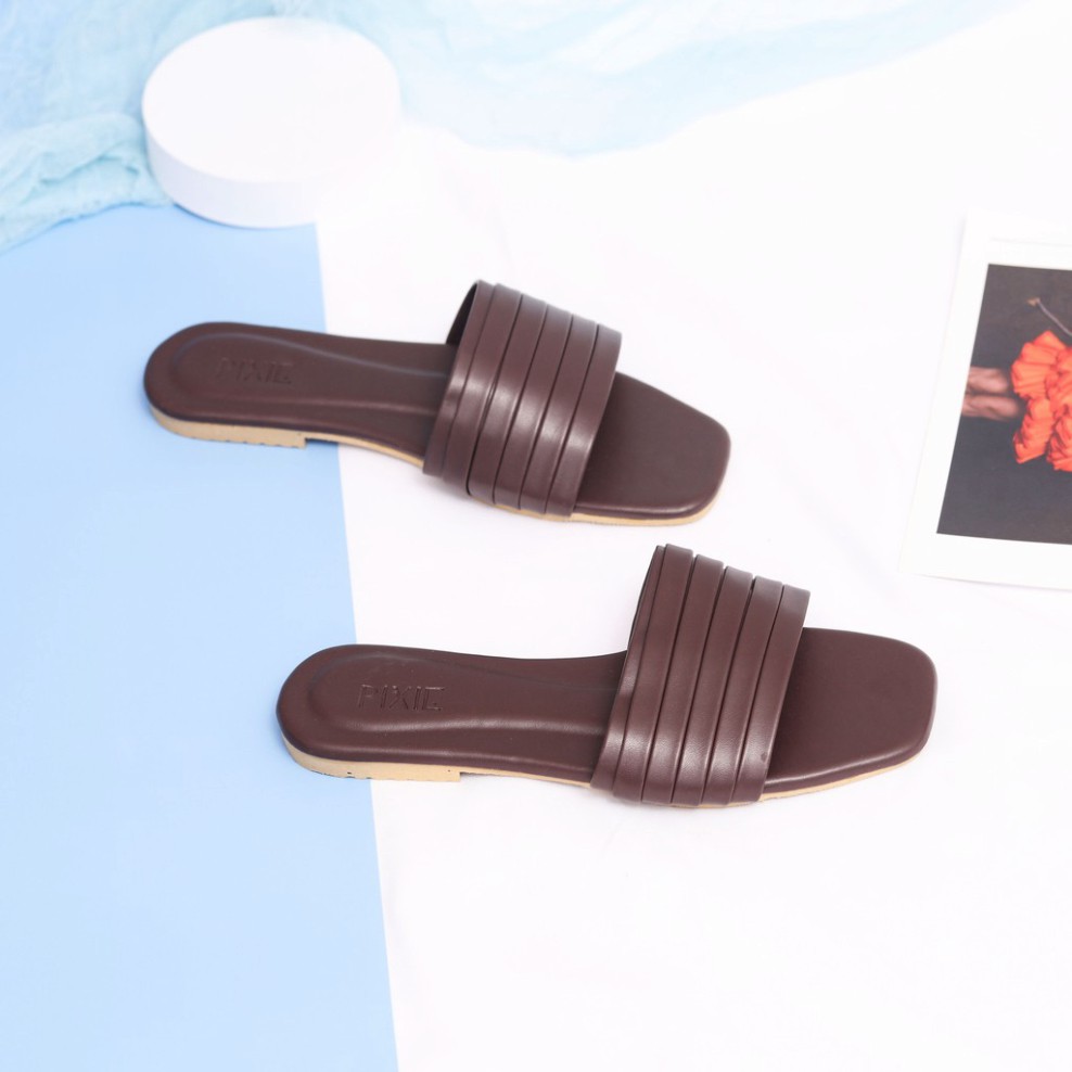 Dép Lê Bệt Bản Ngang Xếp Li X472