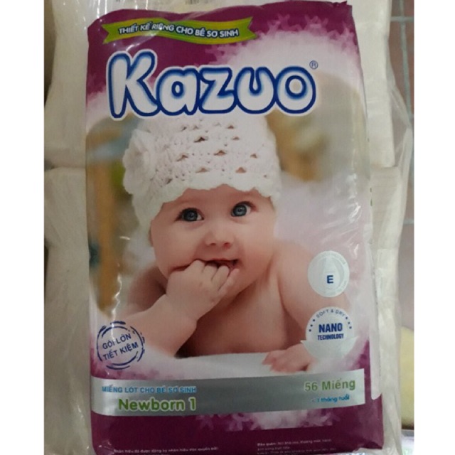 COMBO 100 MIẾNG LÓT SƠ SINH KAZUO, HUGO NEWBORN 1