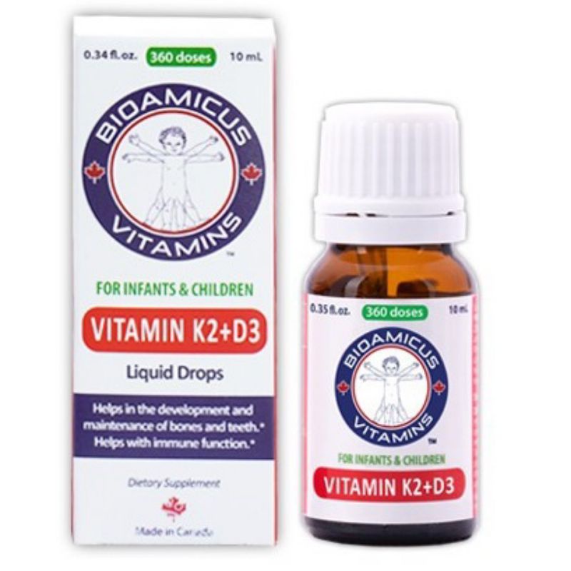Bioamicus Vitamin D3K2-MK7 giúp bé tăng trưởng chiều cao và phát triển xương răng - Thanh tùng pharmacy