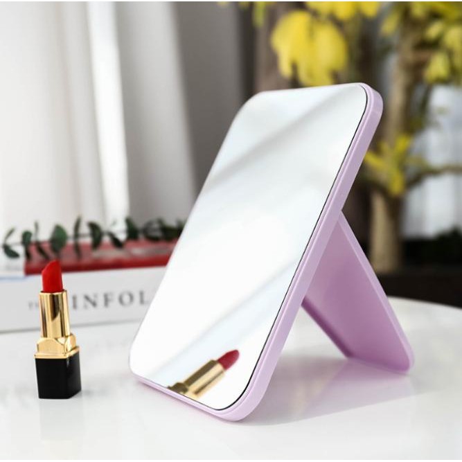 GƯƠNG SOI TRANG ĐIỂM ĐỂ BÀN HÌNH CHỮ NHẬT XINH XẮN - GƯƠNG ĐỂ BÀN GẤP GỌN TIỆN LỢI