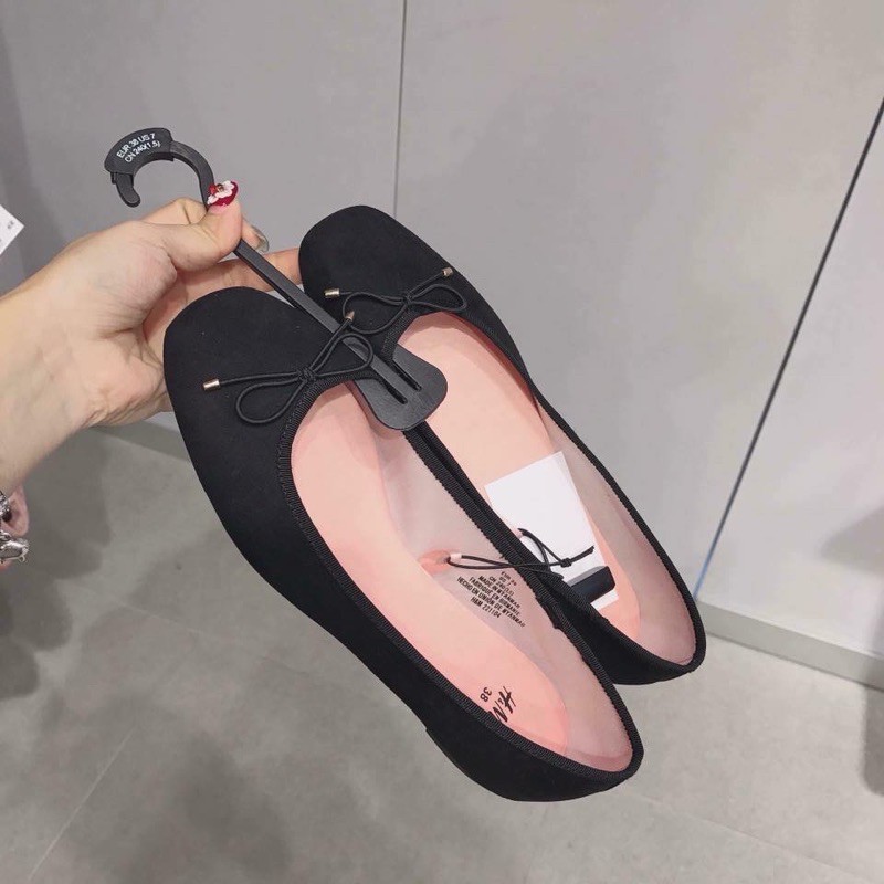 Giày búp bê nơ HM auth