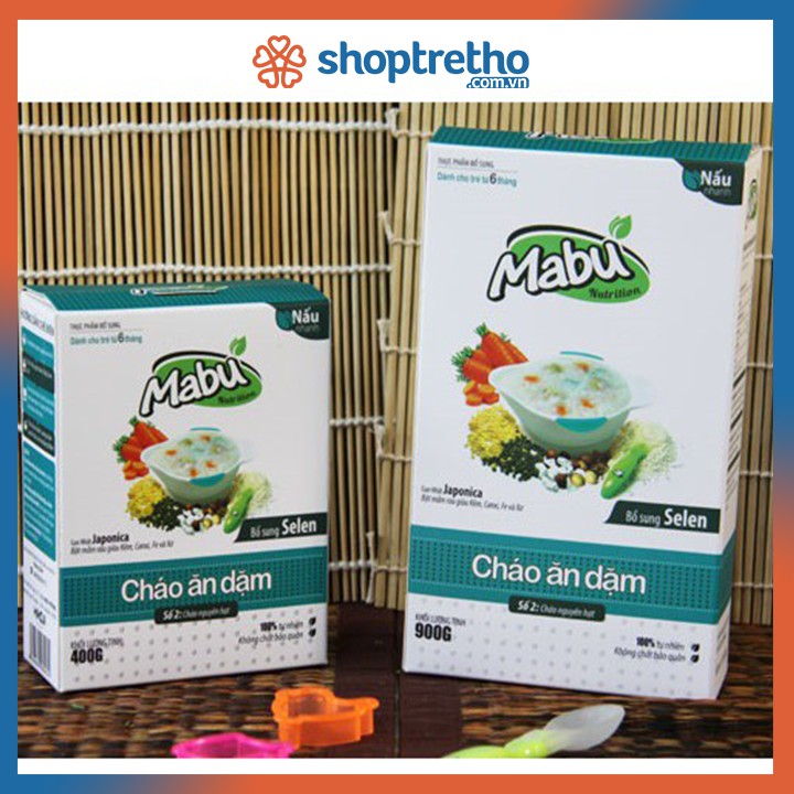 Cháo ăn dặm Mabu số 2 nguyên hạt (900g)