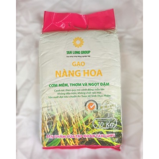 Gạo Nàng Hoa Túi 10kg - Cơm mềm, dẻo, thơm nhẹ, ngọt cơm