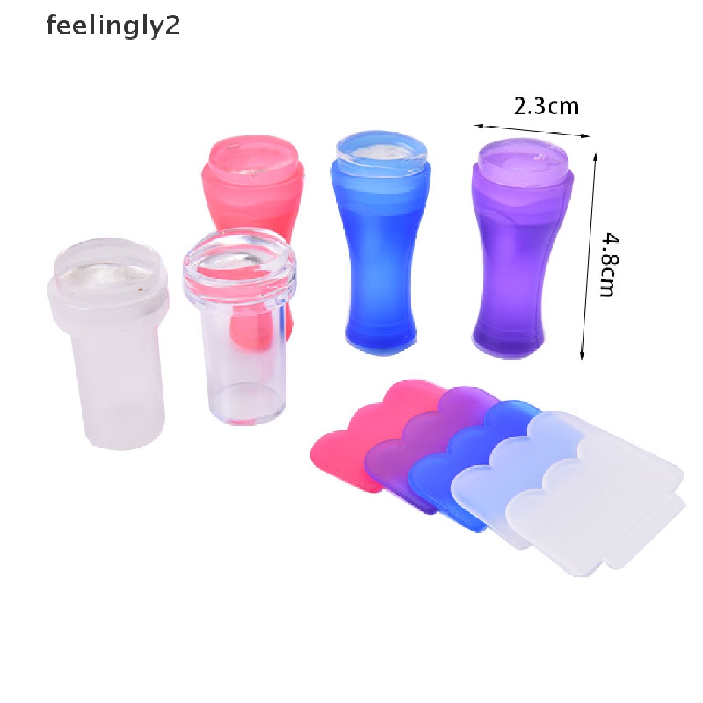 [Hàng mới về] Dụng cụ in hình trang trí móng bằng silicone dễ sử dụng