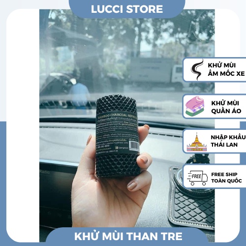 Ống khử mùi ô tô, quần áo than tre kiengmool thái lan - Hàng có sẵn