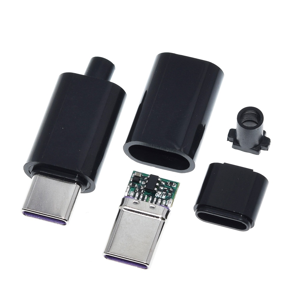 Dây Cáp Sạc Nhanh USB Type-C 65W 5A PD 5Pin PCB + Type A 5Pin USB DIY