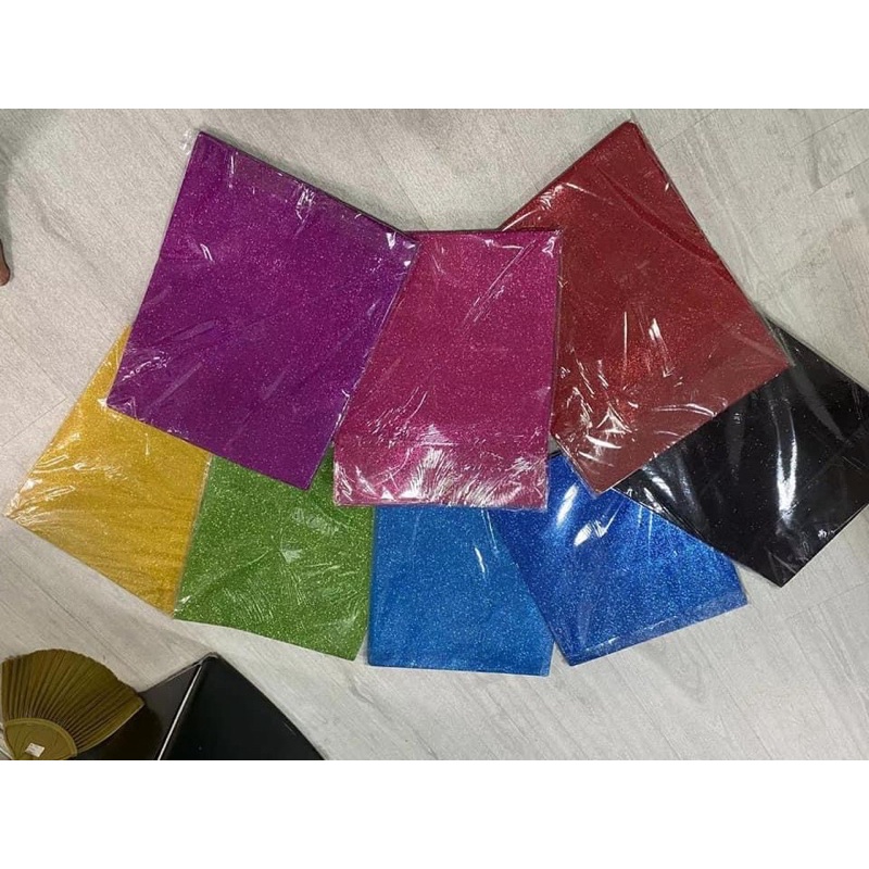Xốp nhũ kim tuyến làm đồ handmade