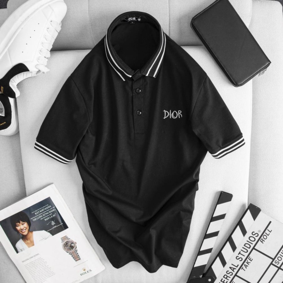 Áo Thun Nam Có Cổ Ngắn Tay Vải Cotton Xuất Xịn In Thêu DO, Chuẩn Form, Sang Trọng Lịch Lãm | BigBuy360 - bigbuy360.vn