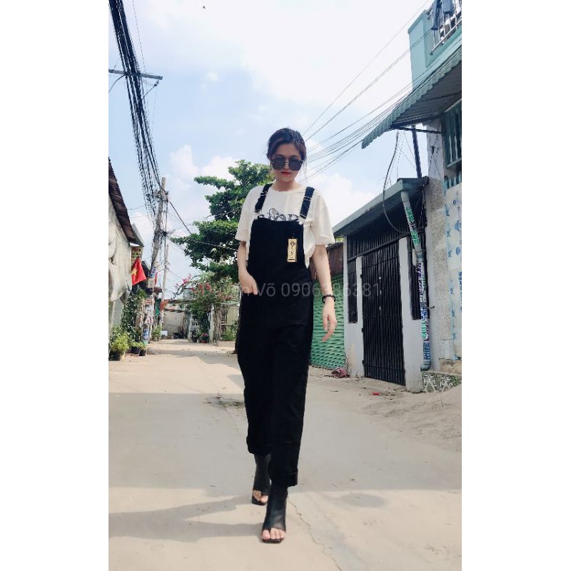 Yếm Kaki nữ cao cấp from dáng rộng (video hình thật) | BigBuy360 - bigbuy360.vn