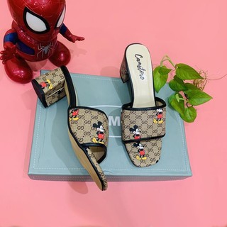 D5 - Giày cao gót hình chuột micky đế 5 cm