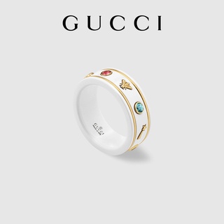 Nhẫn gucci đính đá quý sang trọng quý phái