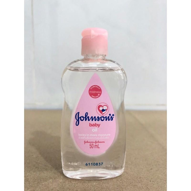 Dầu mát xa dưỡng ẩm Johnson's baby oil 50ml Dầu massage oil pink 200ml