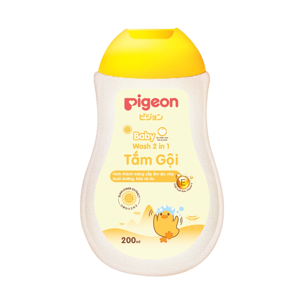 (Mẫu mới) Sữa Tắm gội dịu nhẹ Pigeon 200ml / 700ml