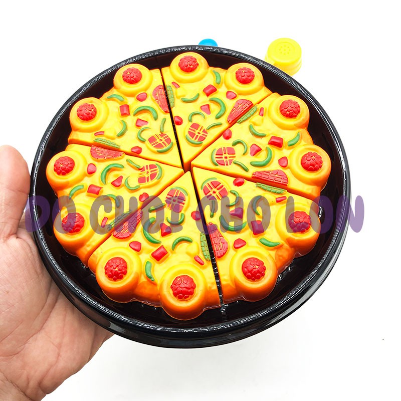 Vỉ đồ chơi làm bánh Pizza Hut nấu ăn bằng nhựa 598E7 - KhaDiTOYS - Đồ chơi nhà bếp cho bé gái