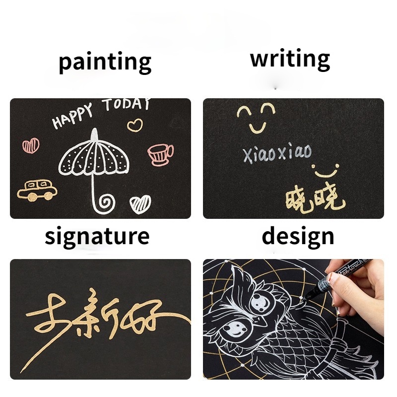 Bút Sơn Sakura Dùng Để Trang Trí Giấy Đen Tiện Lợi