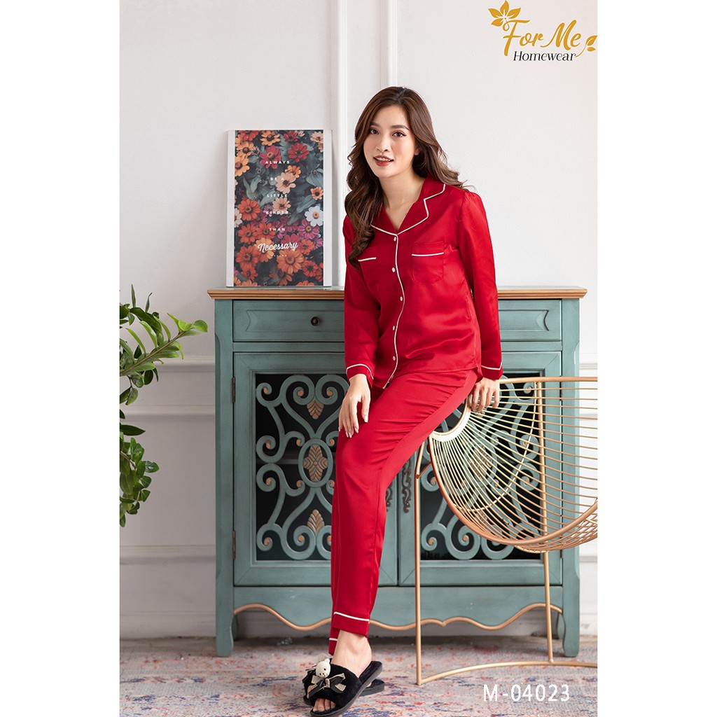 Bộ đồ ngủ, mặc nhà chất Lụa Giấy Luxury TRƠN 2 TÚI 04 ,forme pijama
