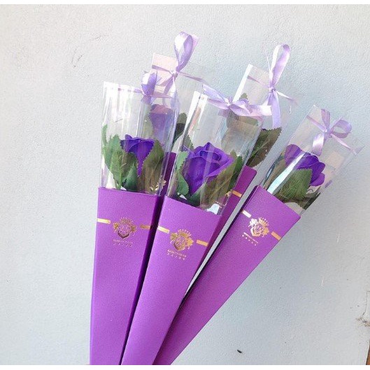 Hoa Hồng 1 bông  kính meka tặng người thân giá sỉ