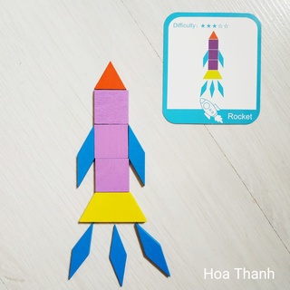 Tangram ( pattern blocks) nhiều miếng 155 CHI TIẾT