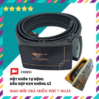 [ĐẦU HỢP KIM] Thắt Lưng Nam Đen Da Thật Cao Cấp Sang Trọng Bền | Dây Nịt, Dây Lưng Nam Đầu Hợp Kim Không Gỉ Có Bảo Hành