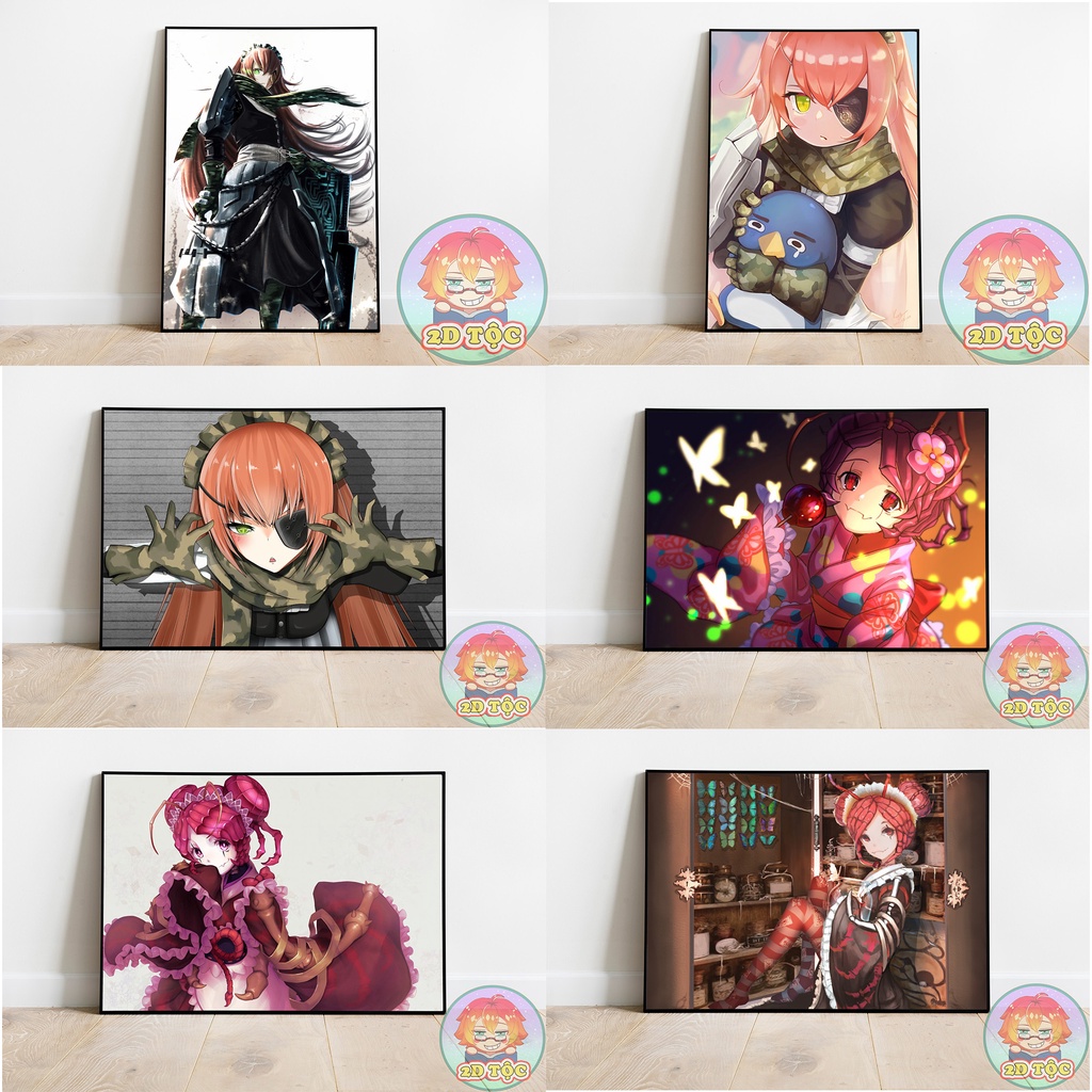 TRANH POSTER A3 HẦU GÁI CHIẾN BINH PLEIADES CZ, ENTOMA, SOLUTION.EPSILON, YURI, LUPUSREGINA ANIME OVERLORD - 2D TỘC SHOP