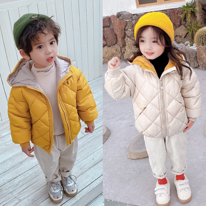 Áo Khoác Đệm Lông Giữ Ấm Cho Bé 3-8 Tuổi