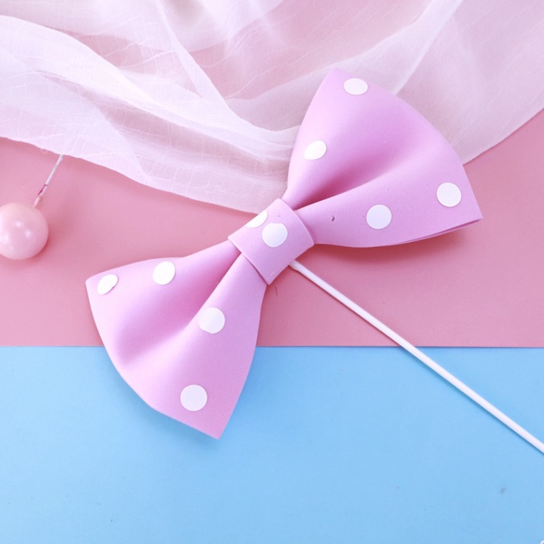 que cắm trí trang trí bánh kem [FREESHIP] nơ trang trí bánh sinh nhật