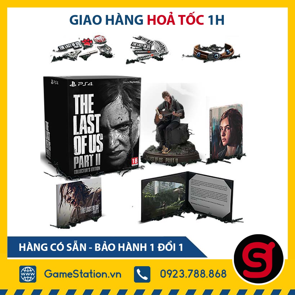 Bộ Tượng + Đĩa Game PS4: The Last of Us: Part 2 - Collector's Edition Cho PS4 - Hệ Asia