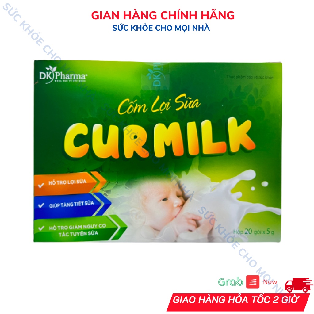 Cốm lợi sữa Curmilk dạng gói tiện dụng tăng tiết sữa,lợi sữa.giảm tắc sữa phụ nữ sau sinh.suckhoechomoinha